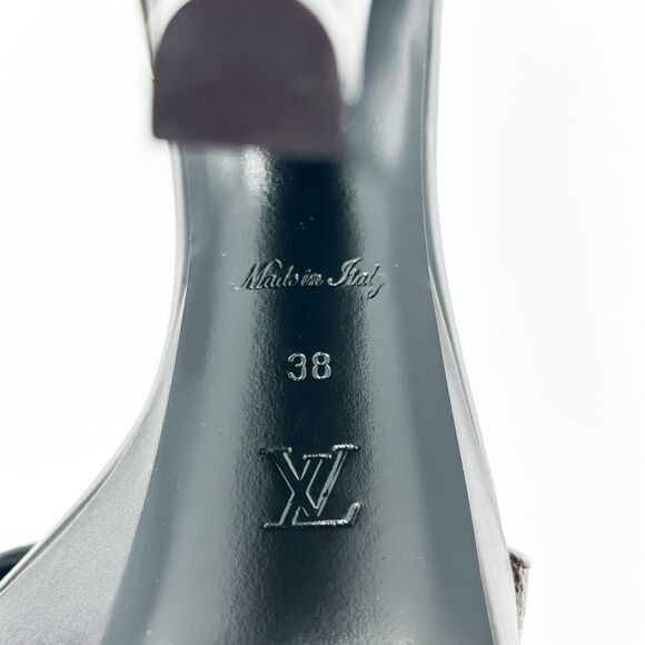 Louis Vuitton LV Monogram Afterglow Platform Sandals Heels New Size 38, 8 - Picture 12 of 13